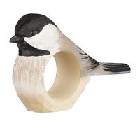 Wildlife Garden WG4571 - Servilletero de madera tallada a mano para decoración de mesa