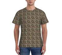 Wildlife Hunting Deer Bear Elk Print - Camiseta clásica de manga corta para hombre, transpirable, para verano, casual, entrenamiento, ropa de fitness, Negro, XL