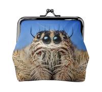 Wildlife Spider - Carteras pequeñas para mujer, carteras para mujer, monedero para mujer, cartera pequeña para mujer, bolsa de maquillaje pequeña para bolso, Black, Talla única, Organizador de bolsas