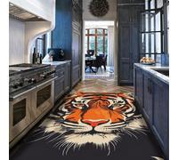 Wildlife Theme 120x180cm Alfombra Pop Art Alfombrilla for dormitorio Tiger Head estampado resistente a las manchas lavable Tapete habitacion infantil Room moderno Animal salon Home Decor Girls