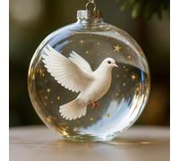 Wildlife Wonders Collection Crystal Plastic Ornament, Nature’S Birds Crystal Plastic Ornament Set, 2.75in Handcrafted Vivid 3D Animal Christmas Decoration