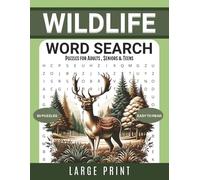 Wildlife Word Search Puzzle Book: 80 Nature-Themed Puzzles for Adults, Teens & Seniors | Fun Brain Workout Activity Book featuring Wildlife, Forests, and Oceans l 8.5x11, 120 Pages