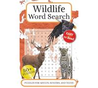 Wildlife Word Search Puzzle Book: Word searches with easy to read print about Wildlife, Animals, and Nature. 6x9 inches, 110 pages, 50+ puzzles …. Gifts for Vacations, Holidays and Spare time.