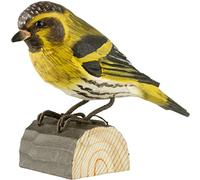 WILDLIFEGARDEN WG423 DecoBird - Pájaro decorativo de madera tallada a mano - Pequeñas aves europeas