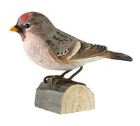 WILDLIFEGARDEN WG435 DecoBird Bird - Pájaro decorativo de madera tallada a mano - Pequeñas aves europeas