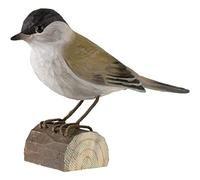 WILDLIFEGARDEN WG436 DecoBird - Pájaro decorativo de madera tallada a mano - Pequeñas aves europeas
