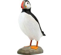 WILDLIFEGARDEN Wildlife Garden WG4476 DecoBird Frailecillo - Pájaro decorativo tallado a mano de madera - Grandes pájaros europeos