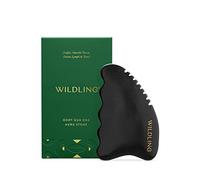 Wildling Aura Stone - Piedra corporal Gua Sha para masajear el cuerpo, para apretar, tonificar, esculpir y alisar, diseño patentado fabricado con piedra bian 100% auténtica