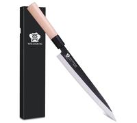 WILDMOK Cuchillo Sashimi 25,5 cm - Cuchillo Yanagiba perfecto para cortar sushi, roscar y cortar el pescado - Hoja de acero alemán y mango de madera tradicional