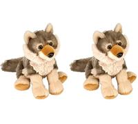 WILDREPUBLIC - CK Mini Lobo de Peluche, 20 cm (10852) (Paquete de 2)