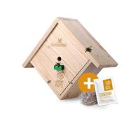 wildtier Herz I Hotel Abejorro para Colgar - Incluido Material de Anidación + Medios para Atraer Insectos
