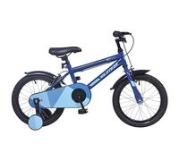 Wildtrak - Bicicleta 16 pulgadas para niños de 3 a 7 años con ruedines con ruedines - Azul