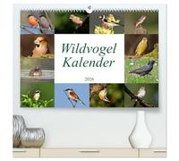 Wildvogelkalender (hochwertiger Premium Wandkalender 2026 DIN A2 quer), Kunstdruck in Hochglanz: Das ideale Geschenk für Vogelliebhaber