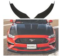WildWell Aletas de ventilación de Parachoques Delantero para Ford Mustang GT Ecoboost 2018-2023, Accesorios para luz antiniebla, Tira de ventilación Canard, Color Negro Mate