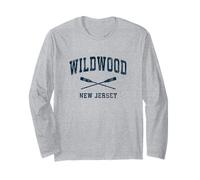 Wildwood New Jersey Vintage Nautical Paddle Sport Remo Manga Larga