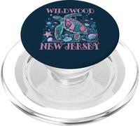 WILDWOOD NJ TORTUGA AMANTE COLORIDO RECUERDO DE PLAYA PopSockets PopGrip para MagSafe