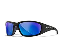 Wiley X Ccbos09 Wx Boss Captivate Sunglasses-Polarized Blue Mirror Gafas De Sol, Black, One Size Unisex