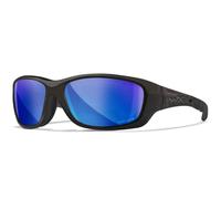 Wiley X CCGRA19 Sunglasses, Negro/Azul, M-L Unisex Adulto