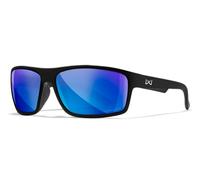 Wiley X Peak XL Captivate - Lentes de sol polarizados, lentes de seguridad para hombres y mujeres, protección ocular UV para tiro, pesca, ciclismo y deportes extremos, marcos negros mate, lentes