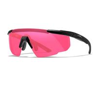 Wiley X Saber Advanced Gafas Balísticas Espuma Vermillion Lente Marco Negro Mate