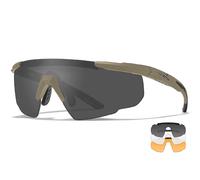 Wiley X Saber Advanced Lentes 3 Spare InastillableUv Lentees Mate Tan Marco
