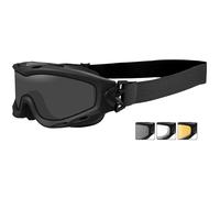 Wiley X Spear Gafas Dual Smoke Grey Claro Light Rust Lentes Negro Mate Montura