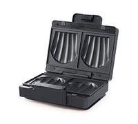 Wilfa EASY MELT Sandwichera - Sandwichera con placas extraíbles para todo tipo de pan y rebanadas grandes, doble revestimiento antiadherente, negra