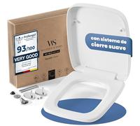 Wilford & Sons Asiento de Inodoro Premium Cuadrado - Tapa de Inodoro con Cierre Suave Rectangular - Compatible con Keramag Renova N.º 1 - Tapa de Inodoro Desmontable Cuadrada