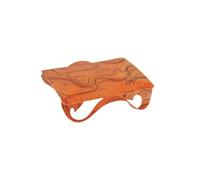 Wilgure 1/2 Uds tipo tarjeta tablero de corte mesa plegable portátil portátil comedor herramienta fruta estera plegable comedor