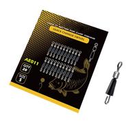 Wilgure 20 unids/paquete de accesorios de aparejos de pesca Fast Link Connector Feeder Giratorio Cambio Giratorio Essential Link Connector Essential