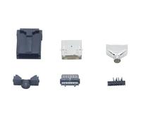 Wilgure 6 piezas tipo 19P conector soldadura kits soldadura formando conectores de repuesto para ordenador automotriz