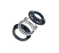Wilgure Adaptador de auriculares de bicicleta para gestión de cables internos, conversión de auriculares de aleación de aluminio para bicicleta de carretera, adaptador de enrutamiento cónico