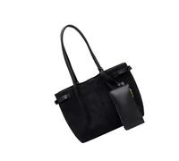 Wilgure Bolso bajo el brazo de gran tamaño Monedero Bolso de hombro de moda Bolso de moda Correa cómoda Casual Trajes profesionales para mujer Bolso de oficina, Negro
