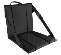 Wilgure Cojín de asiento plegable para estadio con correa de hombro ajustable, diseños impermeables para camping, oficina, eventos, cojines para silla plegable al aire libre