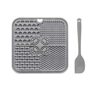 Wilgure Comedero para mascotas, apto para alimentos, recipiente con ventosa para alimentación lenta, base antideslizante que evita comer en exceso, mantiene la zona limpia y antideslizante