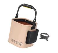 Wilgure Cubo de almacenamiento para equipo de pesca, contenedor de agua con cuerda, cubo de agua plegable, tanque de agua portátil, fácil de transportar para viajes, camping, senderismo, jardinería