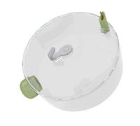 Wilgure Dispensador de agua para pájaros, fácil recarga e instalación botella para jaula de pájaros montada con diseño de aguja táctil botella de pájaro