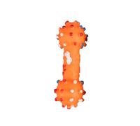 Wilgure Juguete interactivo para masticar mascotas para gatos y niños con diseño realista de mancuerna mastica goma resistente divertido vocal interactivo juguete de entrenamiento para perros