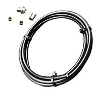 Wilgure Kit completo de repuesto para mangueras de freno hidráulicas para bicicletas de carretera, incluye tubo de 2000 mm y componentes de sellado de repuesto para frenos de disco de bicicleta de