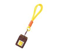 Wilgure Llavero de madera hecho a mano para adultos y niños, juguete para aliviar el estrés con sonido de clic, con correa para teléfono móvil reutilizable, llavero de madera terapéutica