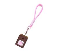 Wilgure Llavero de madera hecho a mano para adultos y niños, juguete para aliviar el estrés con sonido de clic, con correa para teléfono móvil reutilizable, llavero de madera terapéutica