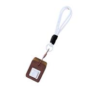 Wilgure Llavero de madera hecho a mano para adultos y niños, juguete para aliviar el estrés con sonido de clic, con correa para teléfono móvil reutilizable, llavero de madera terapéutica