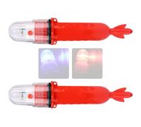 Wilgure Luz de pesca LED brillante de 3 V atrae a los peces luz a prueba de agua barcos señales de seguridad lámpara para pesca nocturna lámpara con bajo consumo de energía