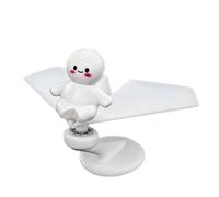 Wilgure Mejora rotativa aviones coche salpicadero decoración energía solar ABS vehículo interior accesorios con base antideslizante Solar accionado avión ornamento