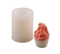 Wilgure Molde de silicona para cupcakes, vela, aromaterapia, jabón, chocolate, dulces, decoración de pasteles, accesorios de herramientas