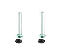 Wilgure Set de dilatación de oído resistente de cristal para medidores de oído con una sola pieza de joyería para piercing corporal, dilatación en varios tamaños, 4mm, como se describe, como se
