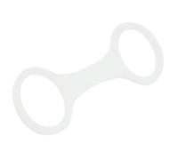 Wilgure Soporte de esnórquel de silicona reutilizable, clip fácil extraíble con cierre seguro para correas de natación y mangueras ovaladas, conector de máscara de snorkel antideslizante