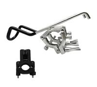 Wilgure Soporte para cañas de pescar de acero inoxidable para barcos, montaje en carril con abrazadera, soporte para rack, botas de pesca, soporte para cañas de pescar