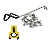 Wilgure Soporte para cañas de pescar de acero inoxidable para barcos, montaje en carril con abrazadera, soporte para rack, botas de pesca, soporte para cañas de pescar