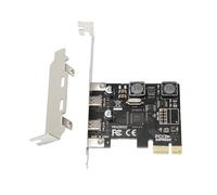 Wilgure Tarjeta PCIe de 2 puertos USB 3.1 (10 Gbps), USB C Super Speed PCIExpress a TypeC, tarjeta de controlador de host tipo C, adaptador PCIe